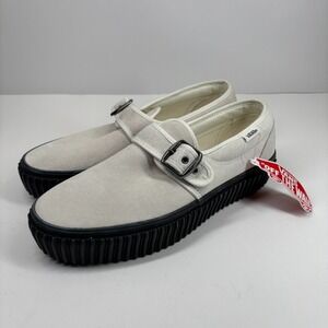 Vans Style 47 Creeper Men's 8‎ Women's 9.5 Marshmallow/Black Slip-On Platform